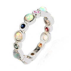 Bague en argent et Opale Welo
