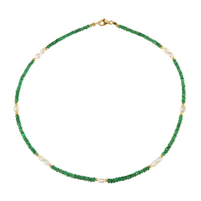 Collier en argent et Perle blanche de culture d'eau douce (Riya)