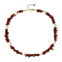 Collier en argent et Jaspe sanguin (Riya)