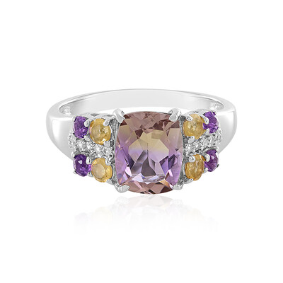 Bague en argent et Amétrine d'Anahi