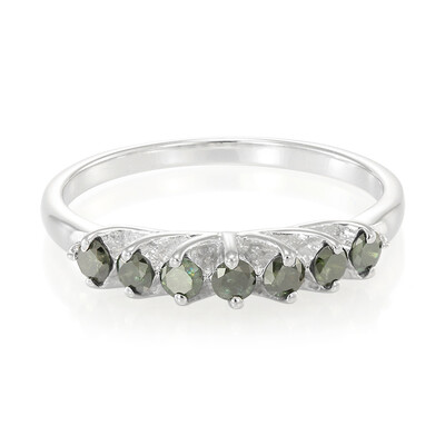 Bague pour homme en argent et Diamant fantaisie