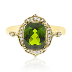 Bague en or et Diopside de Russie (CIRARI)