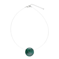 Collier en argent et Malachite
