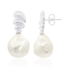 Boucles d'oreilles en argent et Perle de culture d'eau douce (TPC)