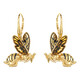 Boucles d'oreilles en argent et Ambre baltique couleur citron (dagen)