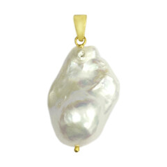 Pendentif en argent et Perle de culture d'eau douce