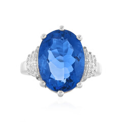 Bague en argent et Fluorite à couleur changeante