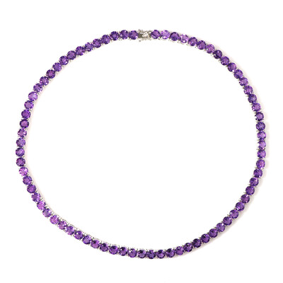 Collier en argent et Améthyste de Sibérie