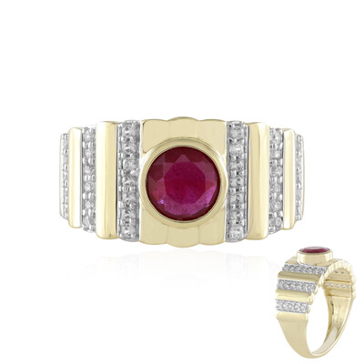 Bague en or et Rubis de Madagascar (de Melo)