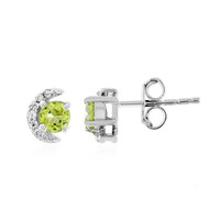 Boucles d'oreilles en argent et Péridot