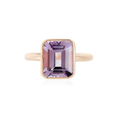 Bague en argent et Améthyste Rose de France
