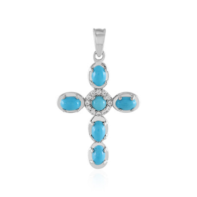 Pendentif en argent et Turquoise Sleeping Beauty