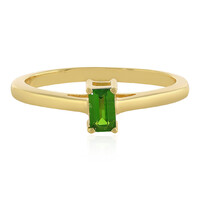 Bague en argent et Diopside de Russie