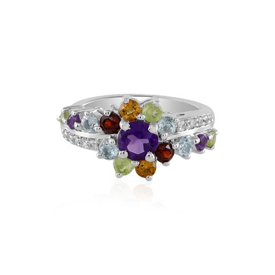 Bague en argent et Améthyste