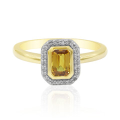 Bague en or et Saphir orange de Ban Ka Cha