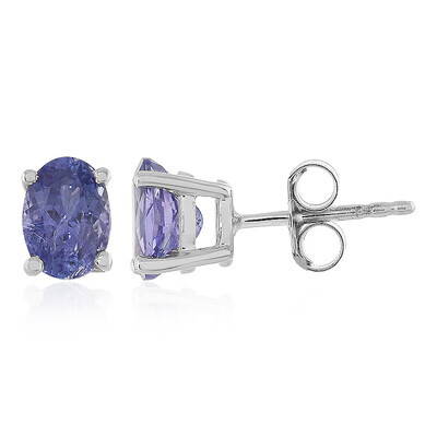 Boucles d'oreilles en argent et Tanzanite
