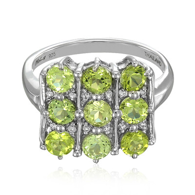 Bague en argent et Tourmaline Paraïba
