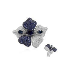 Bague en or et Saphir bleu (Estée Collection)