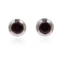 Boucles d'oreilles en argent et Grenat de Tocantin