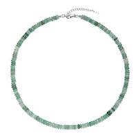 Collier en argent et Aventurine verte