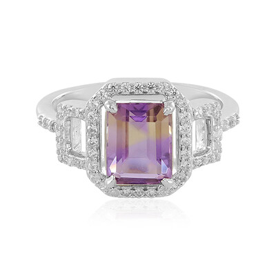 Bague en argent et Amétrine d'Anahi