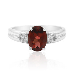 Bague en argent et Grenat du Mozambique
