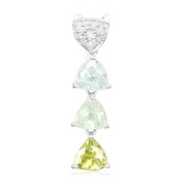Pendentif en argent et Tourmaline