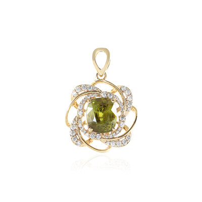 Pendentif en or et Sphène