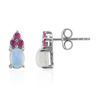Boucles d'oreilles en argent et Opale Welo