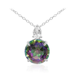 Collier en argent et Quartz mystique
