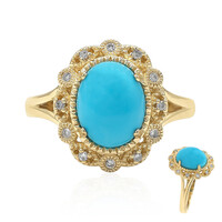 Bague en or et Turquoise Sleeping Beauty