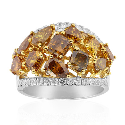 Bague en or et Diamant orange SI2 (CIRARI)