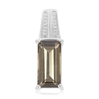 Pendentif en argent et Quartz fumé
