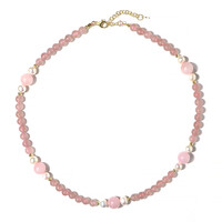 Collier en argent et Quartz rose