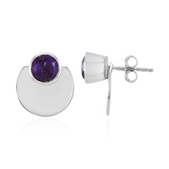Boucles d'oreilles en argent et Améthyste de Sibérie (de Melo)