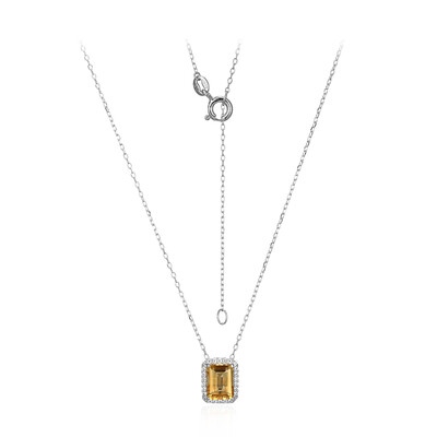 Collier en argent et Citrine