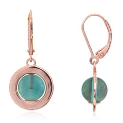 Boucles d'oreilles en argent et Fluorite