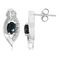 Boucles d'oreilles en argent et Opale Mezezo