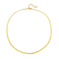 Collier en argent et Saphir jaune