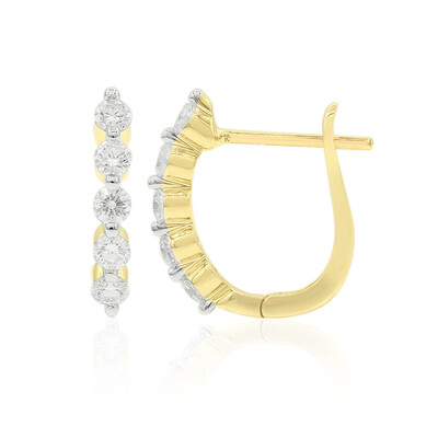 Boucles d'oreilles en or et Diamant SI1 (G) (Annette)