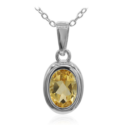 Collier en argent et Citrine