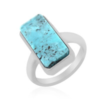 Bague en argent et Turquoise de Kingman (Anne Bever)