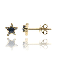 Boucles d'oreilles en or et Saphir de Ceylan (CIRARI)