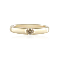 Bague en argent et Diamant chocolat I2