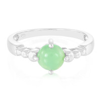 Bague en argent et Chrysoprase impériale