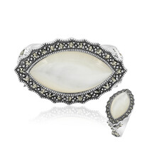 Bague en argent et Nacre