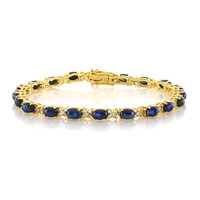 Bracelet en argent et Saphir étoilé bleu