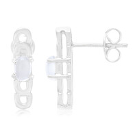Boucles d'oreilles en argent et Calcédoine de Turquie