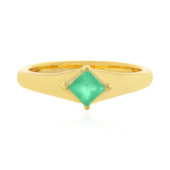 Bague en argent et Emeraude de Colombie
