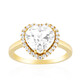 Bague en argent et Topaze blanche